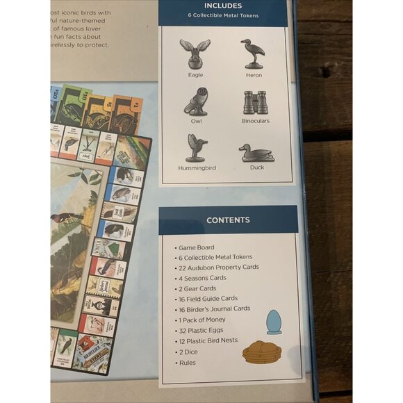 Audubon Bird Spotting Opoly Collectors Edition Monopoly Game NEW SEALED 1 - Picture 4 of 5